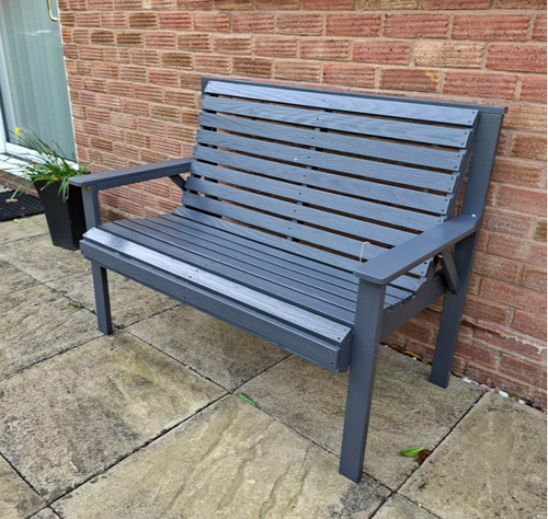 Rustic wooden garden - rustic, bench