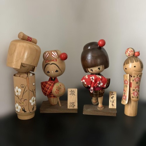 Vintage kokeshi lot - kokeshi, of
