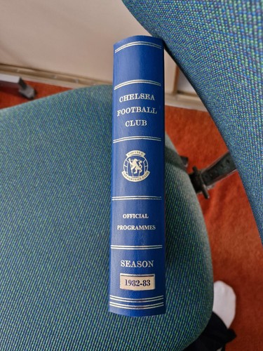 Chelsea programme binder - chelsea,