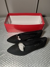 s.Oliver Shoes Flats Metallic Black UK 5 New Box Missing Lid