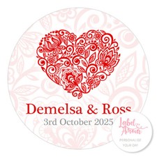 PERSONALISED Round Wedding