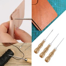 3pcs Leather Sewing Awl Tools Shoe Repair Hole Maker Craft Stitch Needle Cone