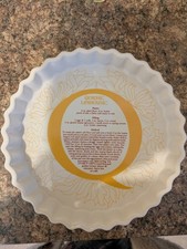 Porcelain Quiche Lorraine Flan Pie Pan *VGUC*large*white*recipe*home Baking*