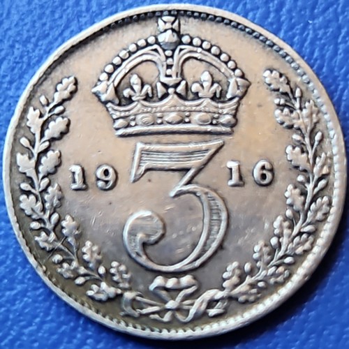 1917 threepence pence - threepence, 3