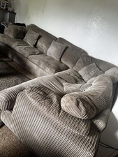 DFS Celine L Shaped Chaise Corner Sofa bed With Pull Out Double Bed - Steel grey