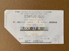 STATUS QUO BIRMINGHAM NEC 7/12