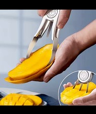 Stainless Steel Mango Cutter Splitter Avocado Slicer Fruit Melon Cutting Knife