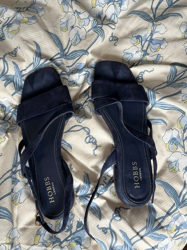 Hobbs navy suede - , sandals