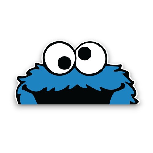 18cm peeping cookie monster - peeping,