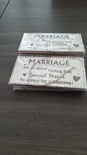 Job lot wooden marriage - lot, 20
