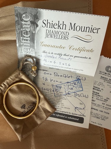 18ct gold bangle - 18ct,