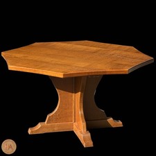 Horace 'Knightman' Knight Arts & Crafts Yorkshire School Oak Dining Table