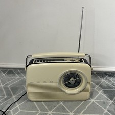 Bush TR82 DAB Retro style Radio  AM/FM DAB 1950s Style Cream Vintage 