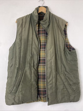 Barbour Gents Padded Waistcoat -Tartan Lining Size Large Model D922 Pre-Owned