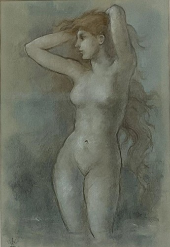 Pre raphaelite nude lady - pre,