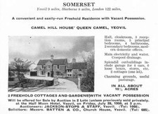 1950 Camel Hill House Queen Camel Somerset For Sale With 2 Cottages & 10 Acres