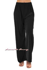 Ladies Wide Leg Lounge Pants Soft Stretch Comfort Fit PLUS Size Active Trouser