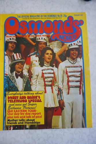 Osmonds world magazine issue - world,