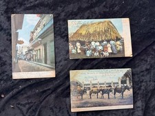 Vintage 1900's Cuban Post Cards with 1 Centavo Stamp