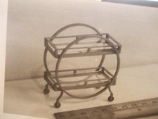 ART DECO CIRCULAR DRINKS TROLLEY KIT FOR A DOLLS HOUSE