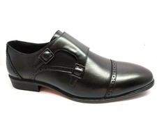 Mens Monk Double Buckle Strap Formal Office Dress Party Suit Smart Shoes UK Size