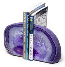Agate Geode Bookends -