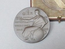 For Service in National Emergency 1926 Medal - Boxed