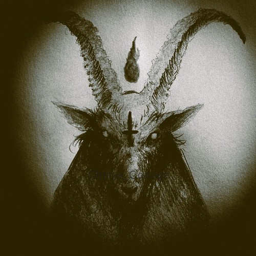 Satanic print occult interest - occult,