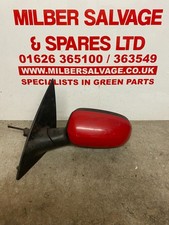 VAUXHALL CORSA C 2003 DOOR MIRROR RED N/S PASSENGER MANUAL MIRROR