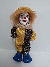 Vintage Hand painted Clown Ceramic Face, Hands and Shoes