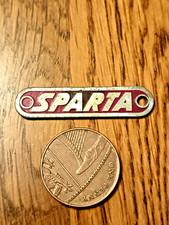 Badge/Plaque Sparta Cycles Cycling Push Bike  Vintage 1960/70 Enamel Rare No pin