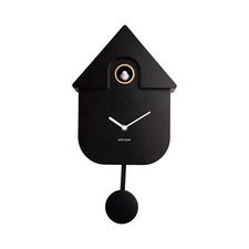 Karlsson Modern Cuckoo Wall Clock Minimalist Bird Sound Working Cuckoo