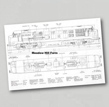 British Rail Class 41 Fridge Magnet Diesel Locomotive Artwork and Info