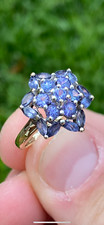 9ct gold QVC Tanzanite cluster