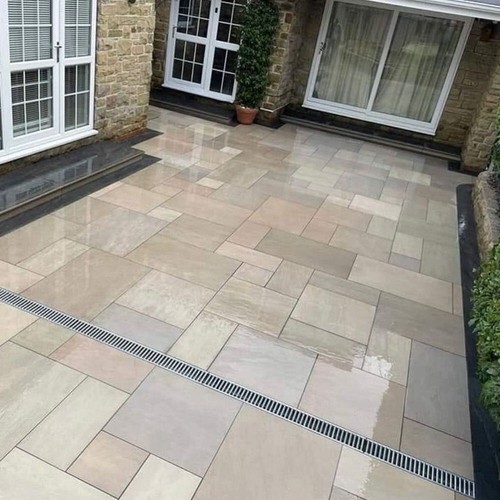 Raj green porcelain paving - green,