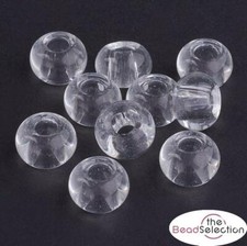 10 GLASS RONDELLE DONUT BEADS