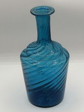 Vintage MCM Hand Blown Blue