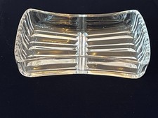 Clear Cut Crystal Divided Dish