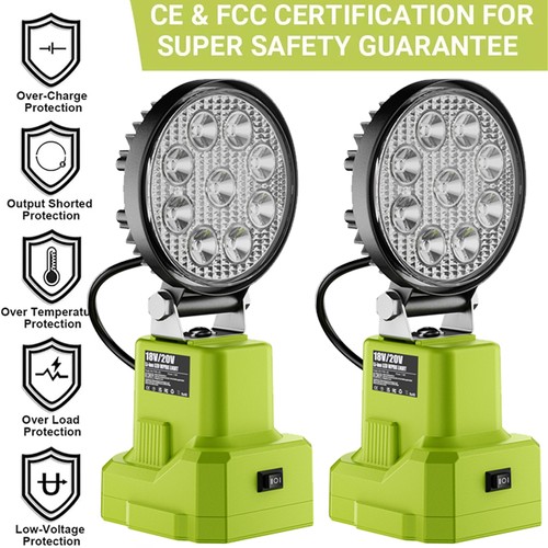 For ryobi 18v led - 2-1x,