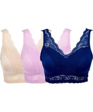 Rhonda Shear 3 Pack Pin Up Bra Size 2XL