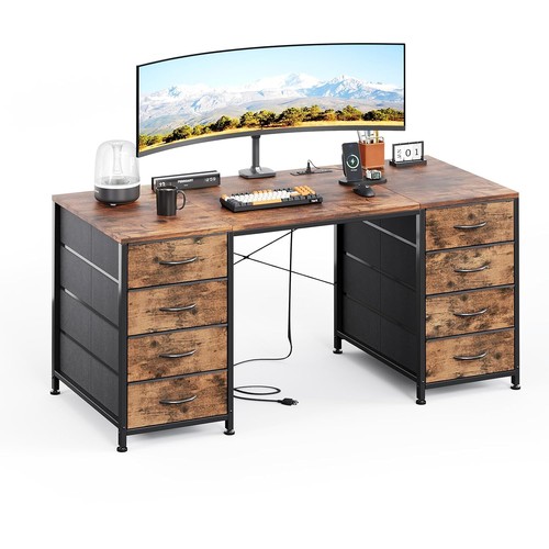 Computer desk with - computer, 8