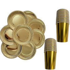 12-48pk Gold Silver Cups &