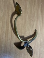 Antique Brass Door Handle Thumb Latch Old Barn Gate Victorian Pull Hearts Shape