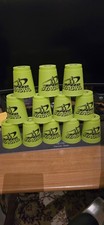 ⭐️ WSSA Official SPEED STACKS 12 Cup Game  Yellow/ Green Storage Bag ⭐️