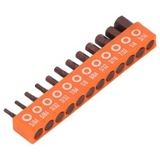 12X Hex Bit Set Imperial 1/4