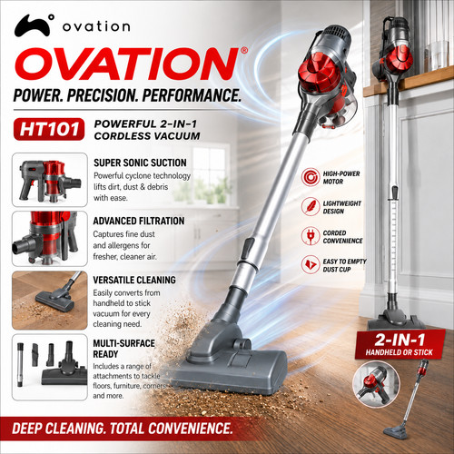 Ovation vacuum cleaner corded - ovation,