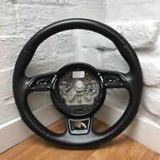 Genuine Audi A6, A7, 4G etc, black leather, 3 spoke steering wheel. DSG type. 2E