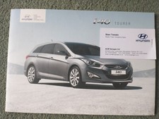 Hyundai i40 Premium SE Tourer brochure Leaflet spec 2011