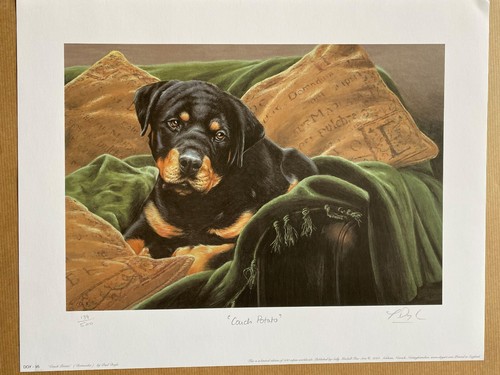 Dog art rottweiler limited - dog,