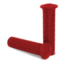 AME BMX Bike Grips Best Tri Flangeless No Flange Red Bicycle GT PERFORMER HARO